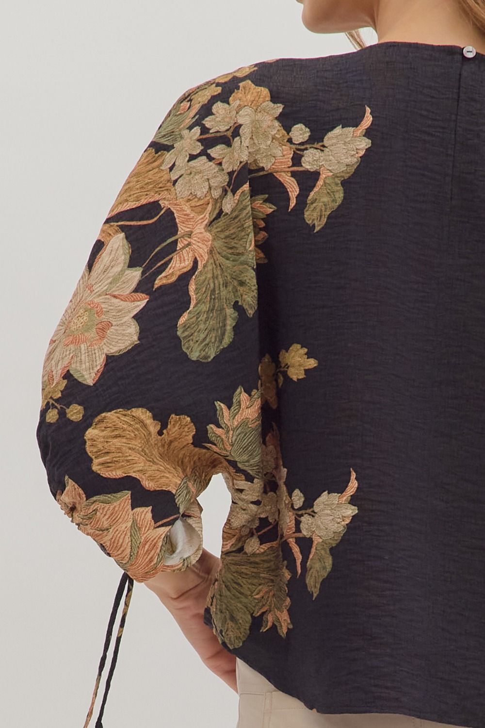Botanical Sleeve Top