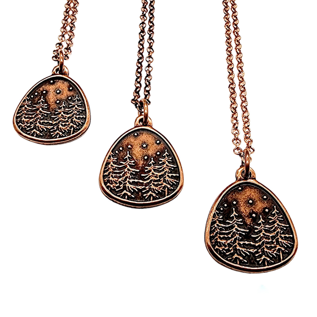 Forest Through The Trees Copper Necklace