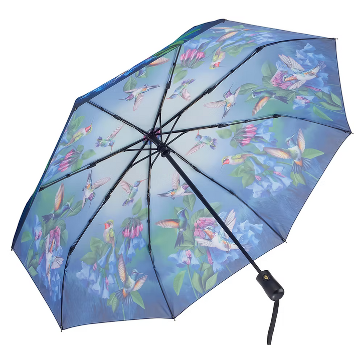 Bluebells + Hummingbirds - Folding Umbrella