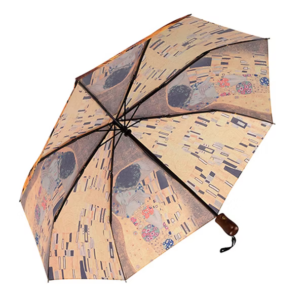 The Kiss by Klimt - Folding Umbrella