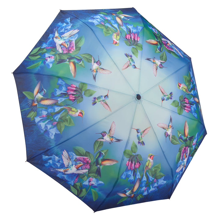 Bluebells + Hummingbirds - Folding Umbrella