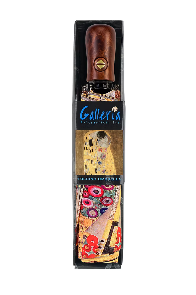 The Kiss by Klimt - Folding Umbrella