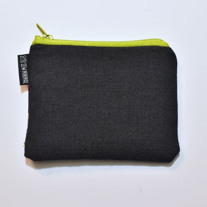 Upcycled Zipper Pouch- Mountain