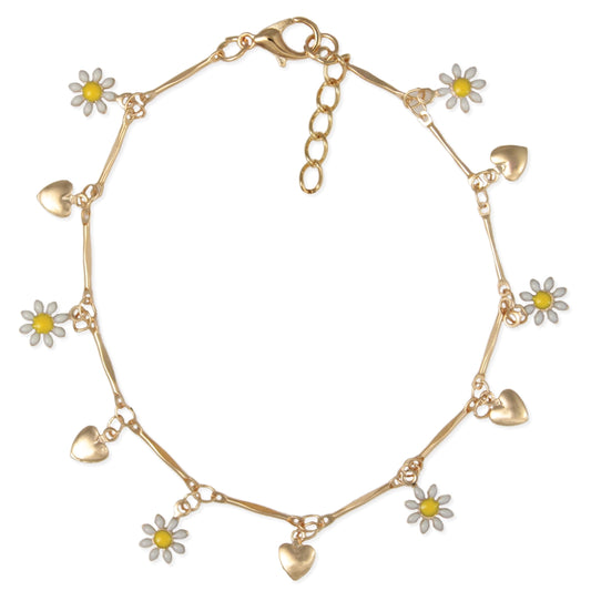 Floral Love Anklet