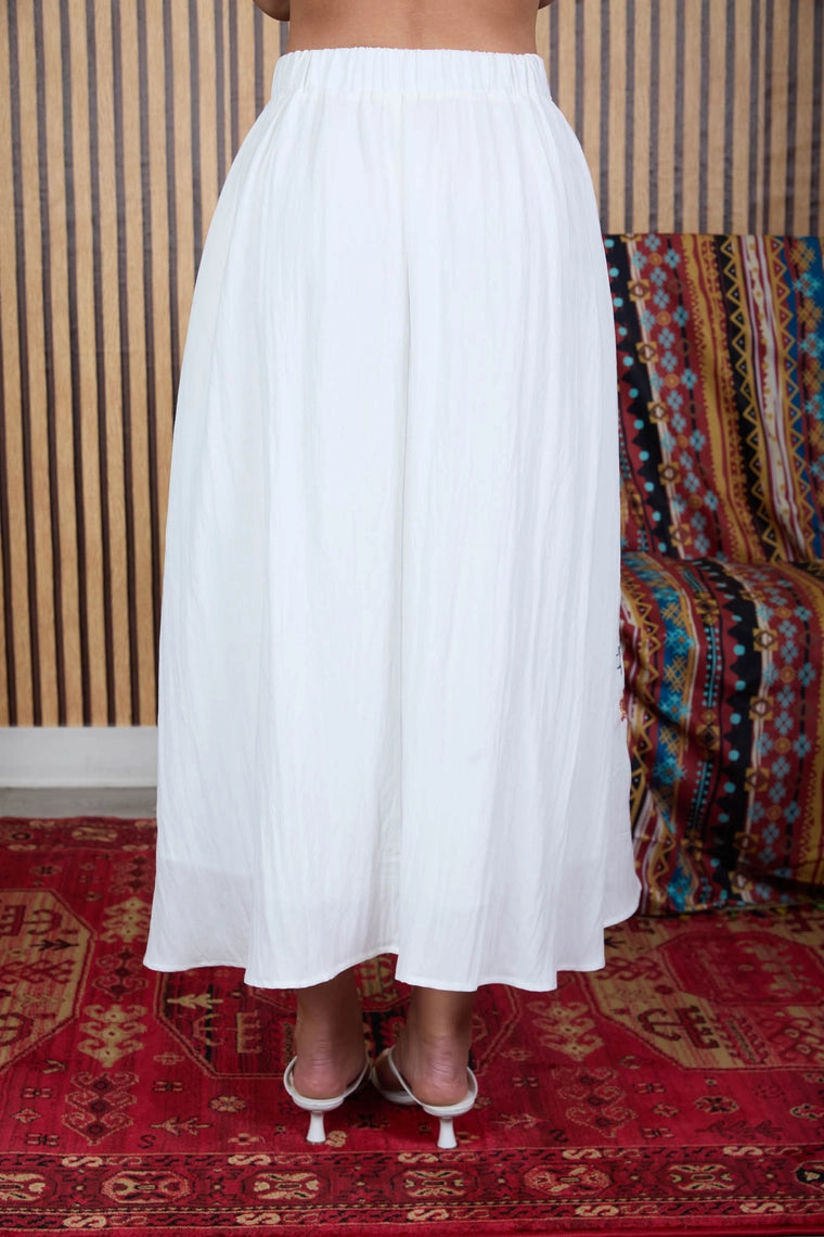 Floral Embroidery Skirt
