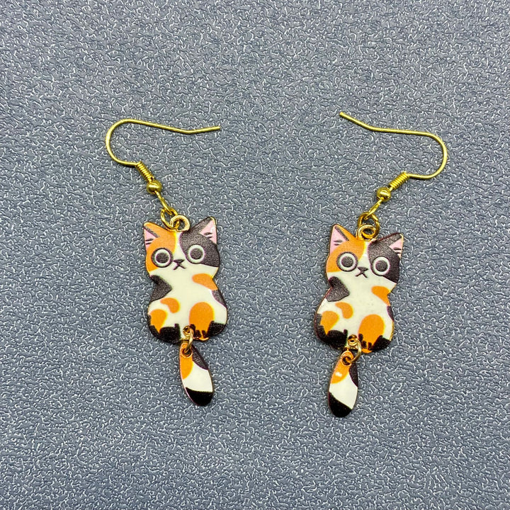 Short Cutesy Cat Dangles