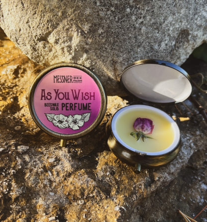 Handmade Solid Perfume With Flower or Bead