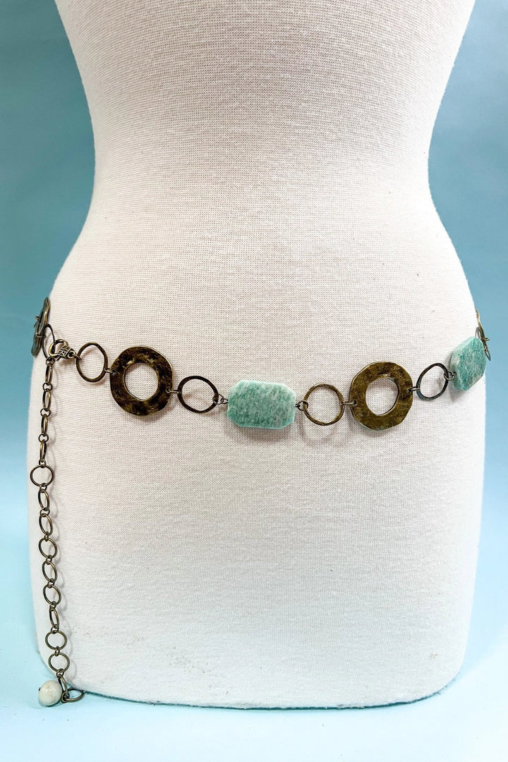 Amazonite Boho Belt