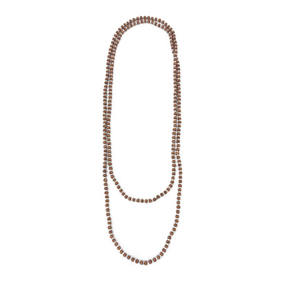 Sachi Long Wood Bead Necklace