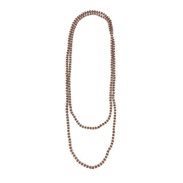 Sachi Long Wood Bead Necklace