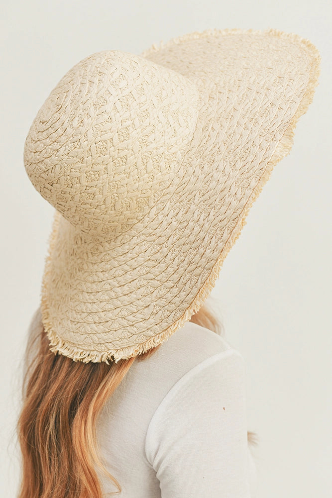 Wide Brim Straw Sun Hat