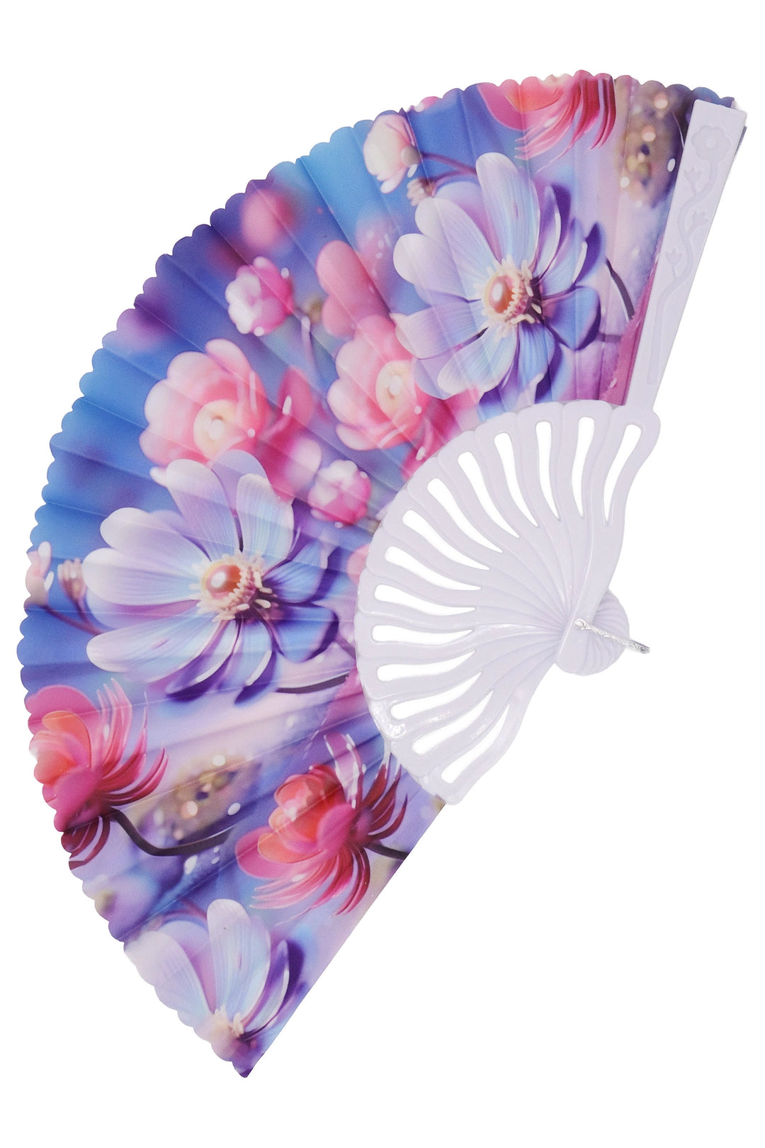Flower Garden Folding Fan