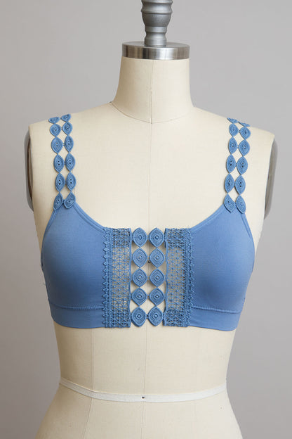 Eye Lace Applique Bralette
