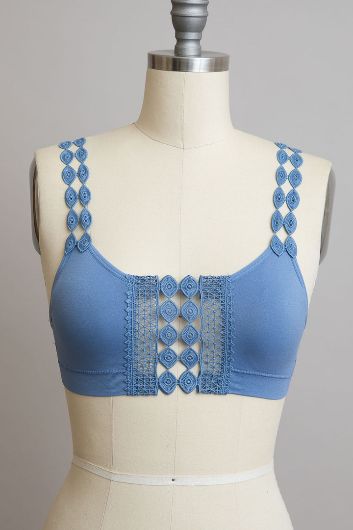 Eye Lace Applique Bralette