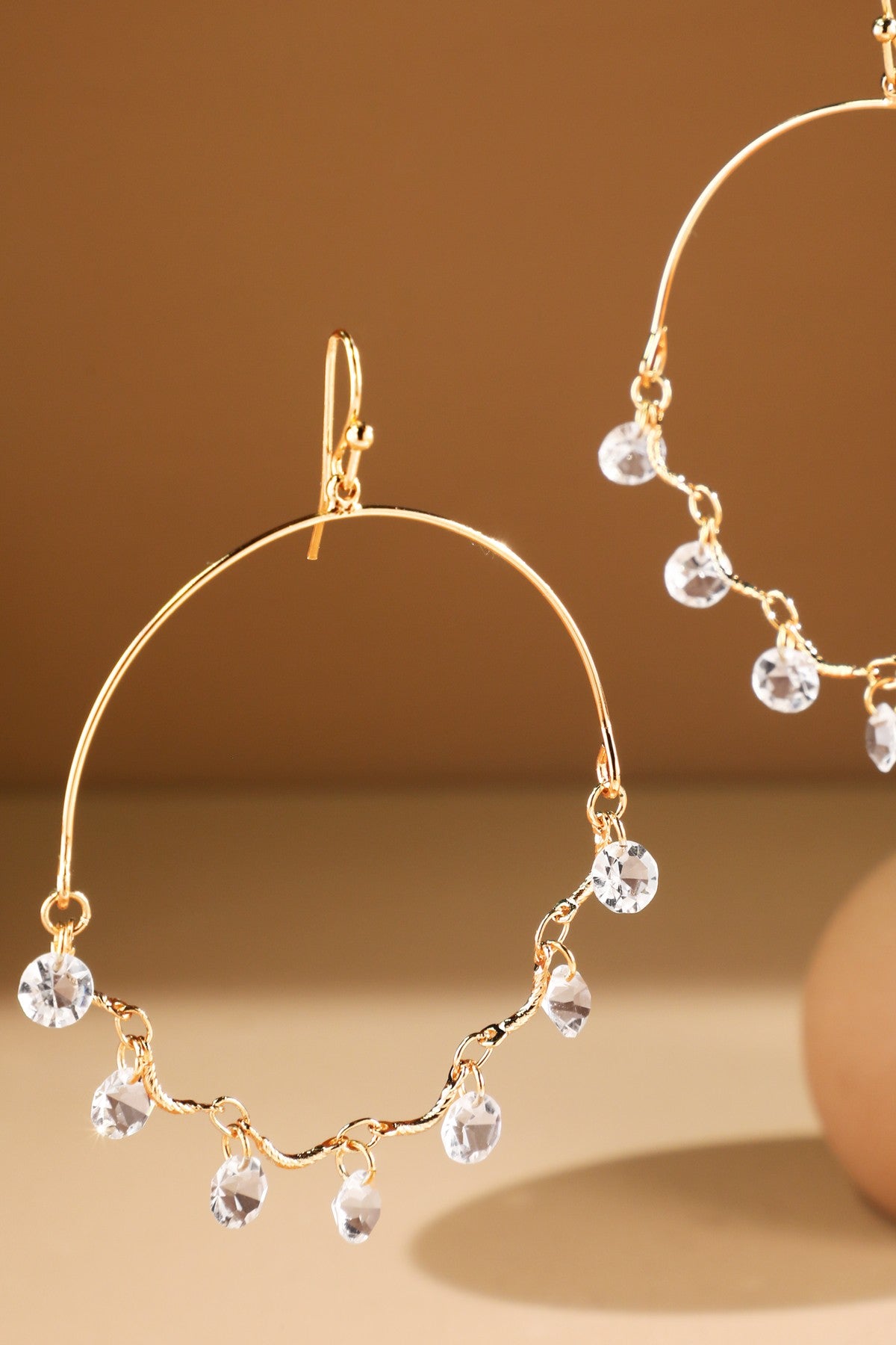 Faceted Charm Teardrop Dangle
