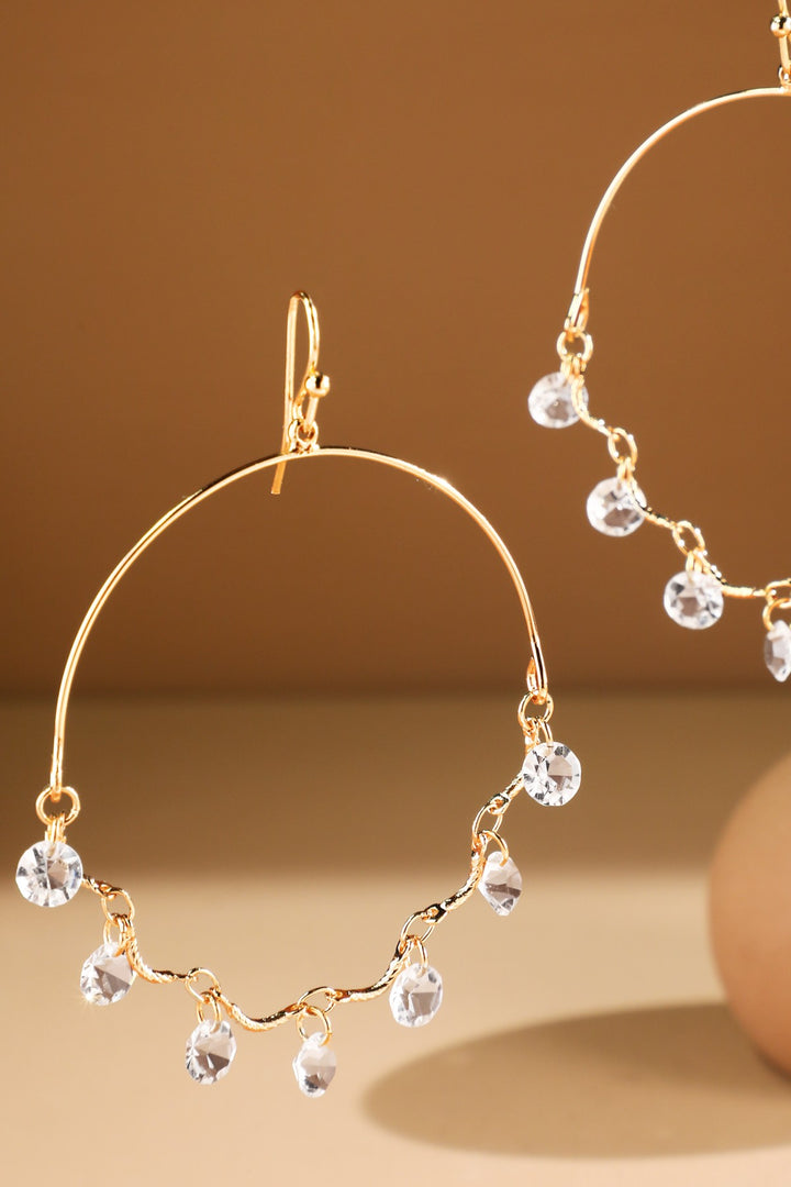 Faceted Charm Teardrop Dangle