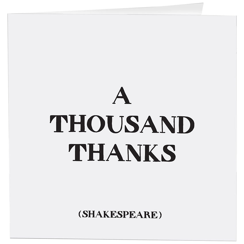 Quotable Greeting Card - B&W