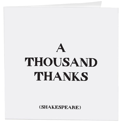 Quotable Greeting Card - B&W