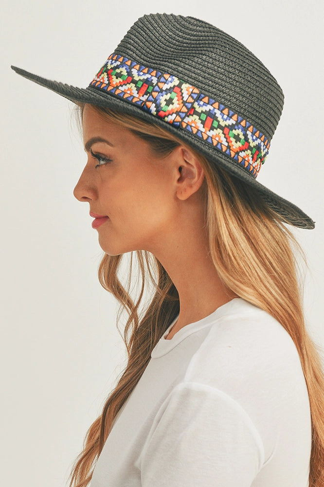 Aztec Belt Panama Hat