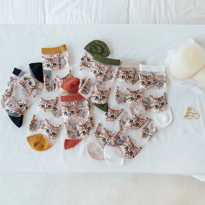 Cute Cat Sheer Socks