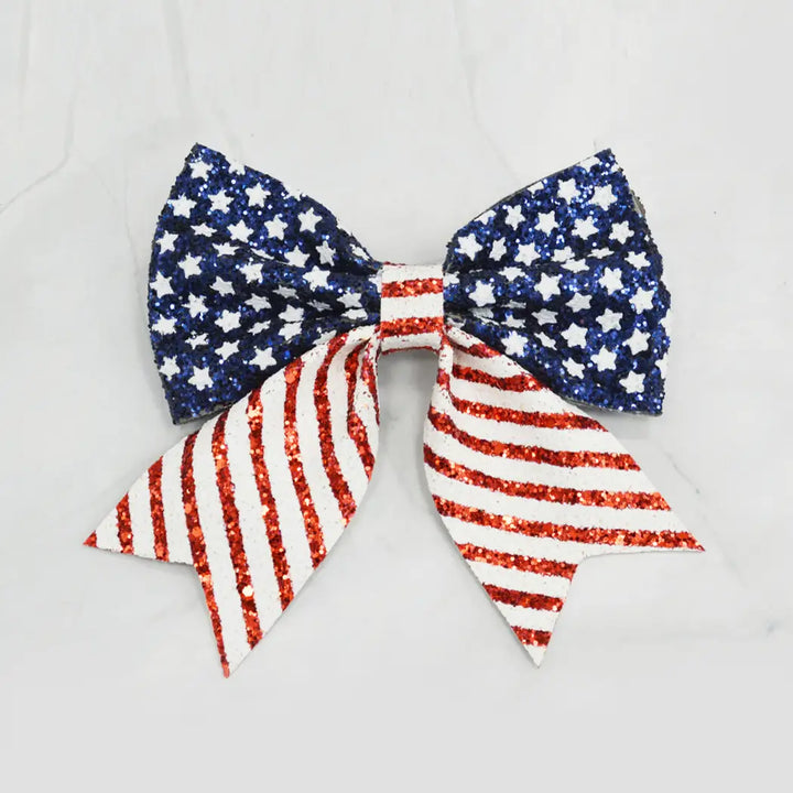 USA Bow Hair Clip