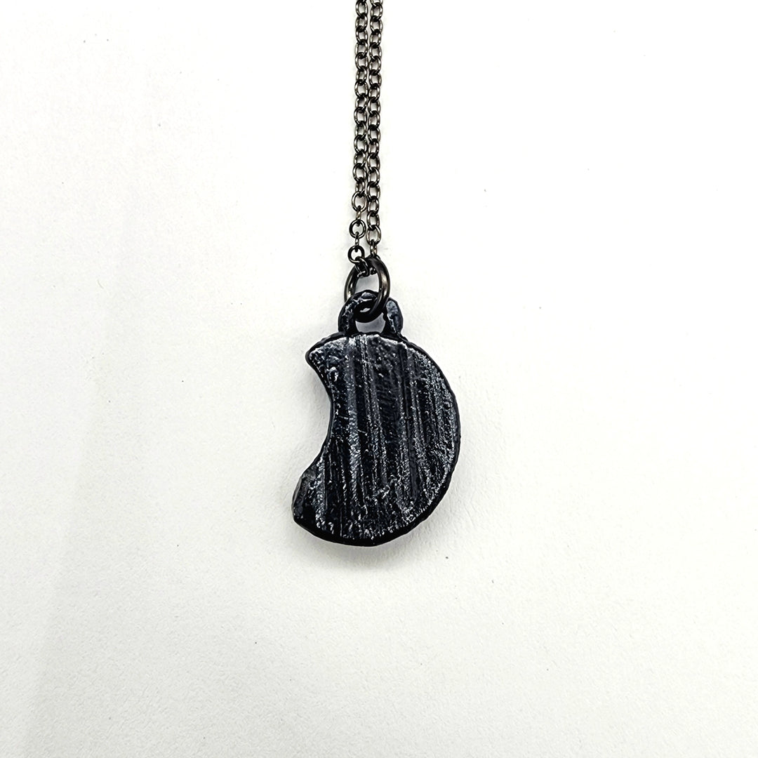 Petite Bumblebee Jasper Moon Necklace