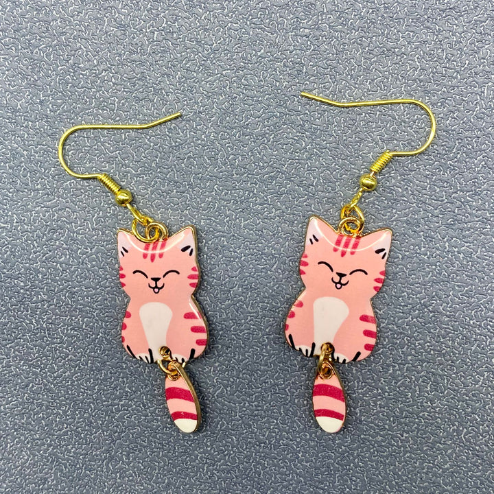 Short Cutesy Cat Dangles