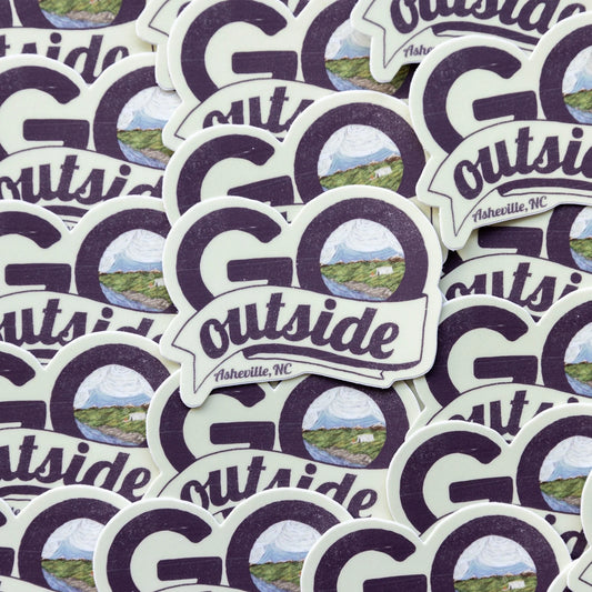 Go Outside Asheville Sticker