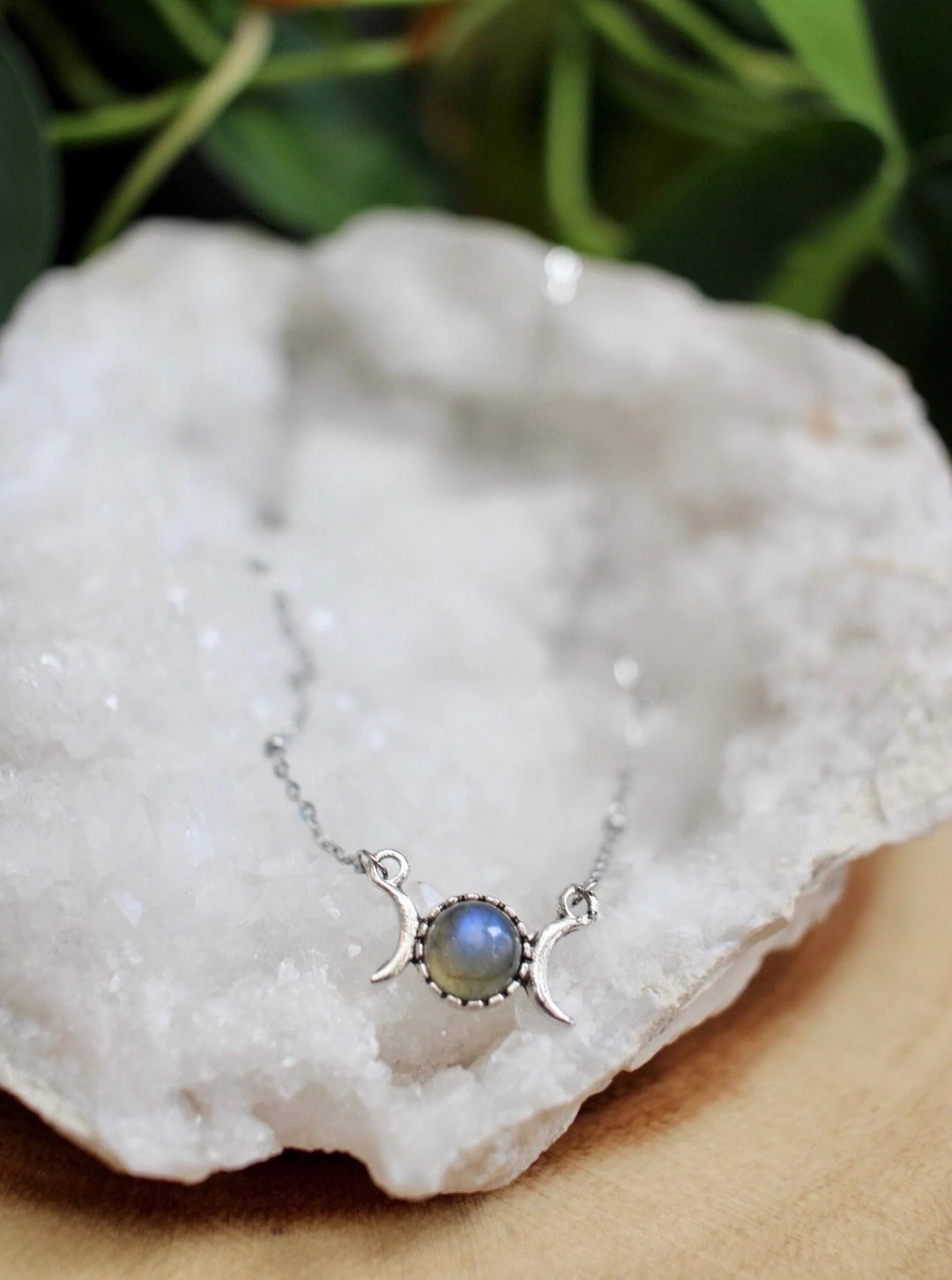 Dainty Triple Moon Necklace