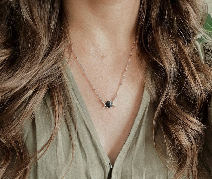 Dainty Triple Moon Necklace