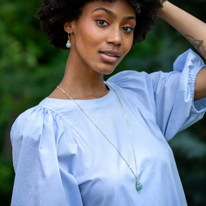 Anju Wire Wrapped Gemstone Necklace