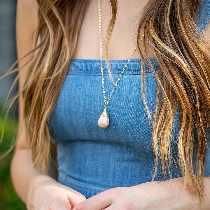 Anju Wire Wrapped Gemstone Necklace