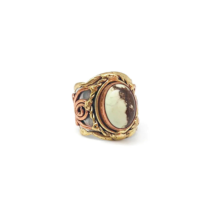 Anju Oval Stone Ring