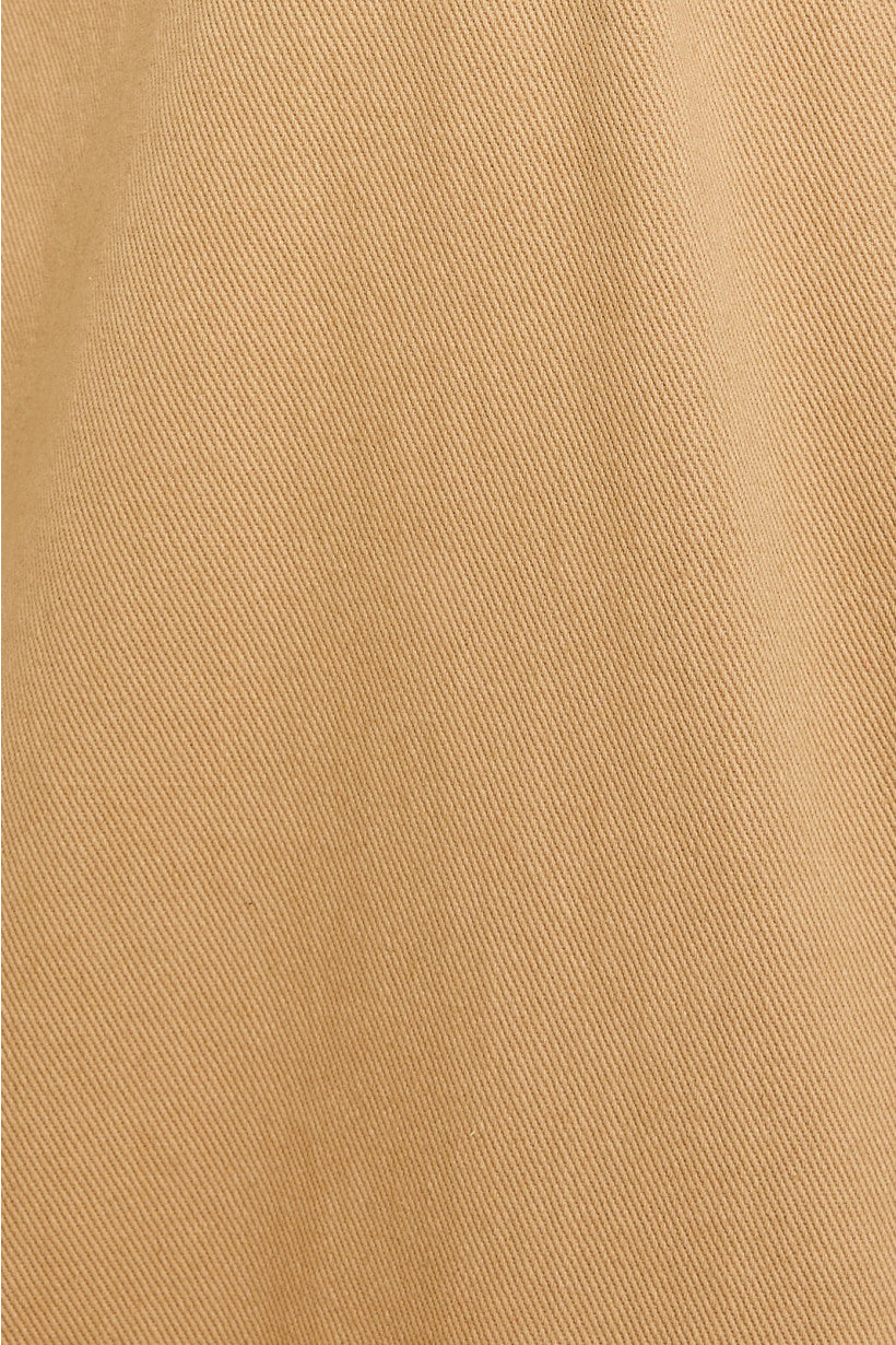 Bow Detail Twill Dress