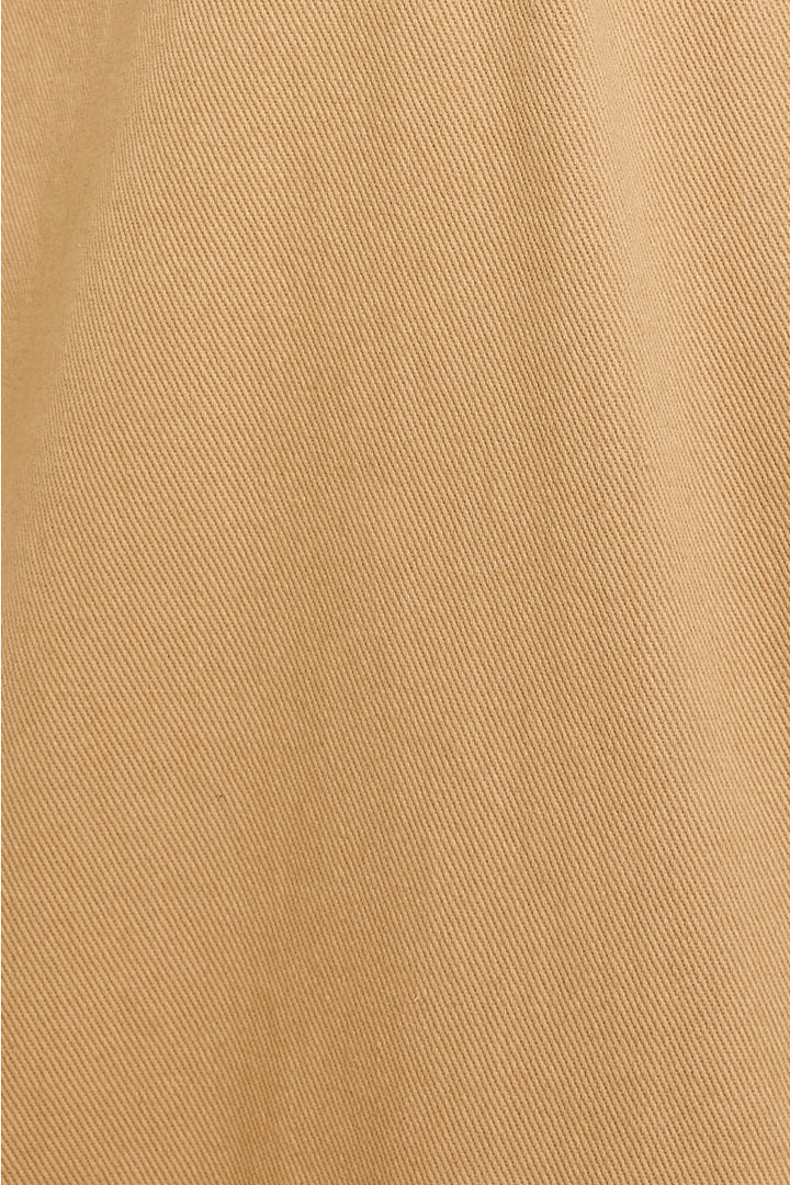 Bow Detail Twill Dress