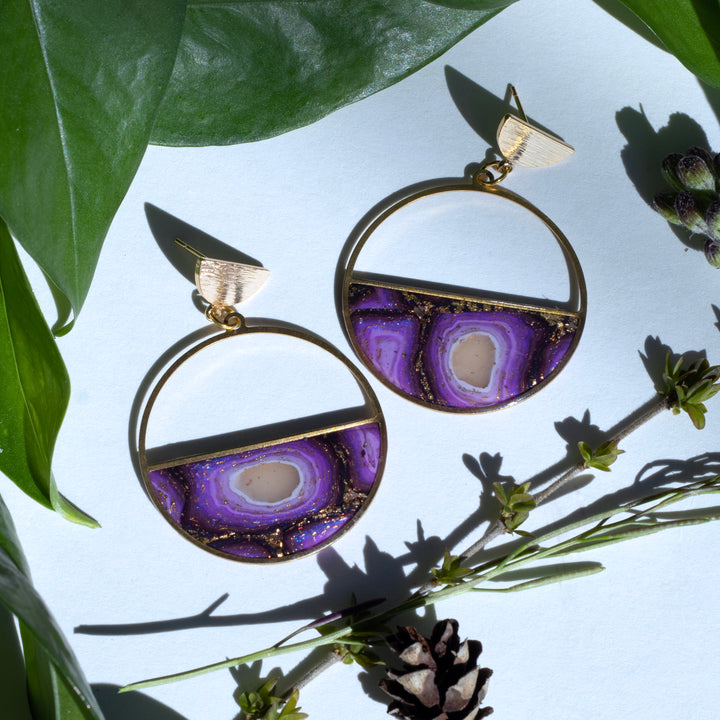 Ginger Sapp Jewelry - Half Fill Hoop