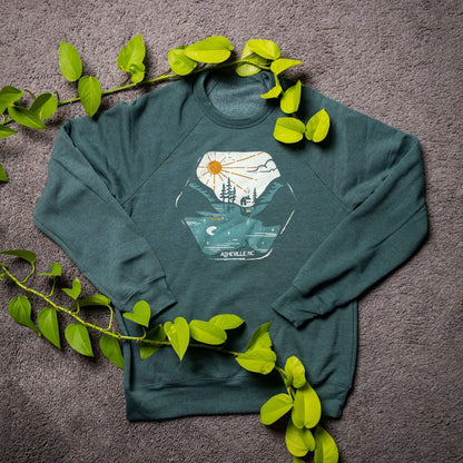 Asheville 'Reflection' Crewneck Sweatshirt