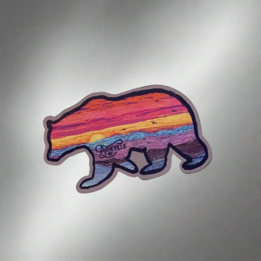 Asheville Sunset Bear Magnet