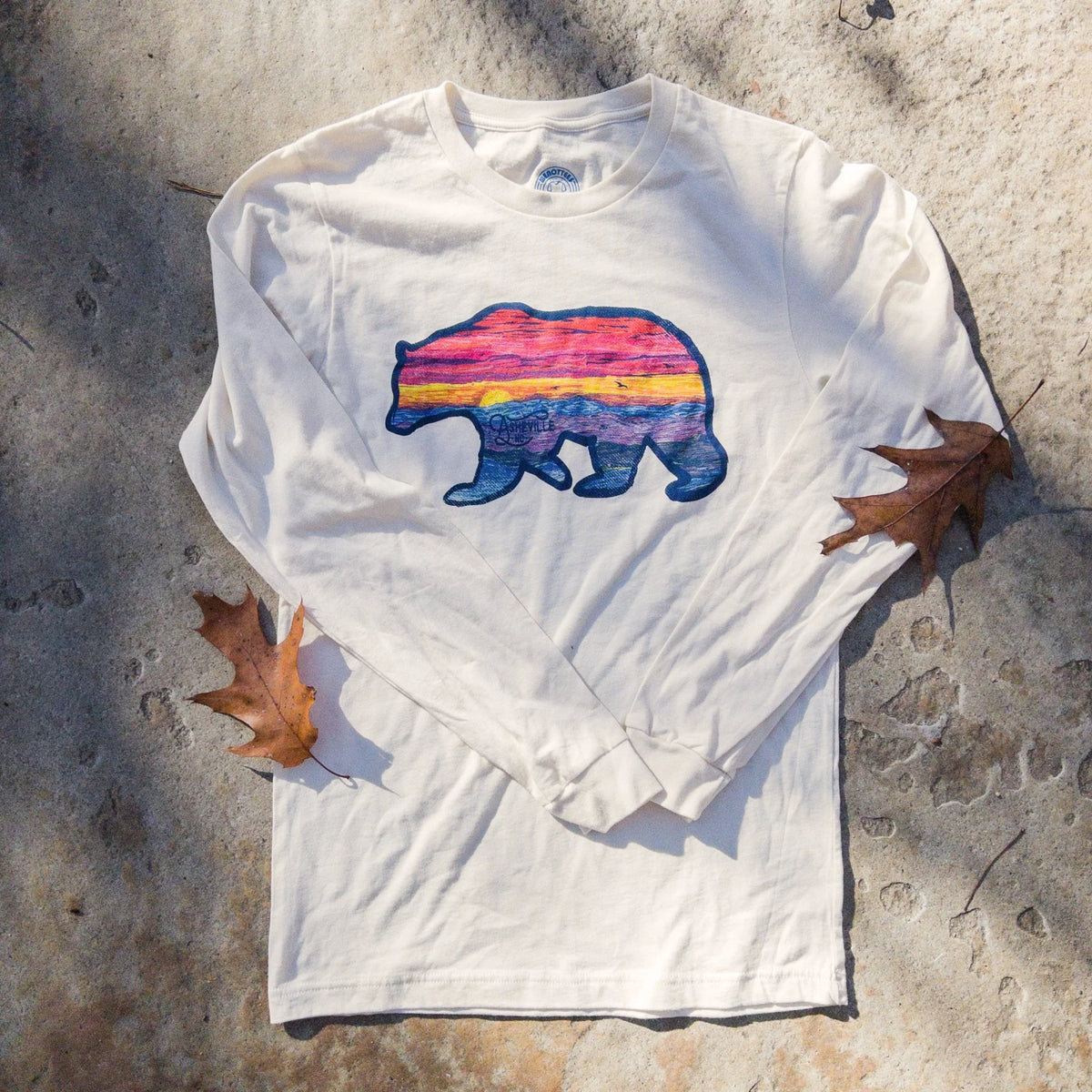 Asheville Sunset Bear Longsleeve Tee