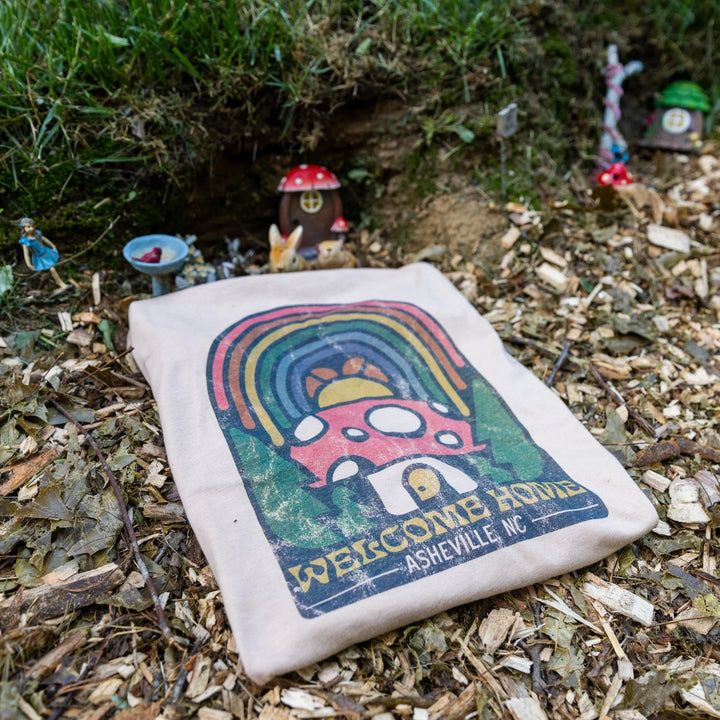 Asheville Welcome Home Mushroom Tee - Unisex