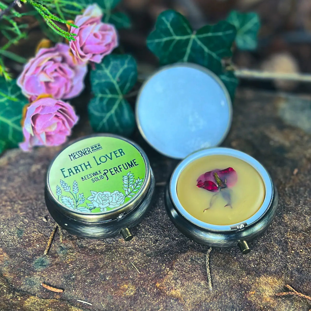 Handmade Solid Perfume With Flower or Bead