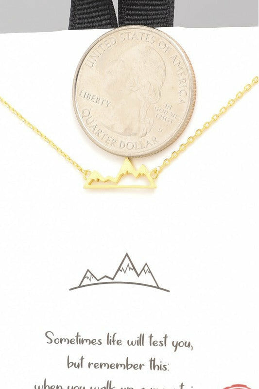 Dainty Mountain Range Necklace