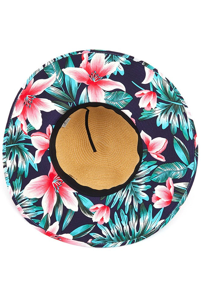 Floral Print Sun Hat