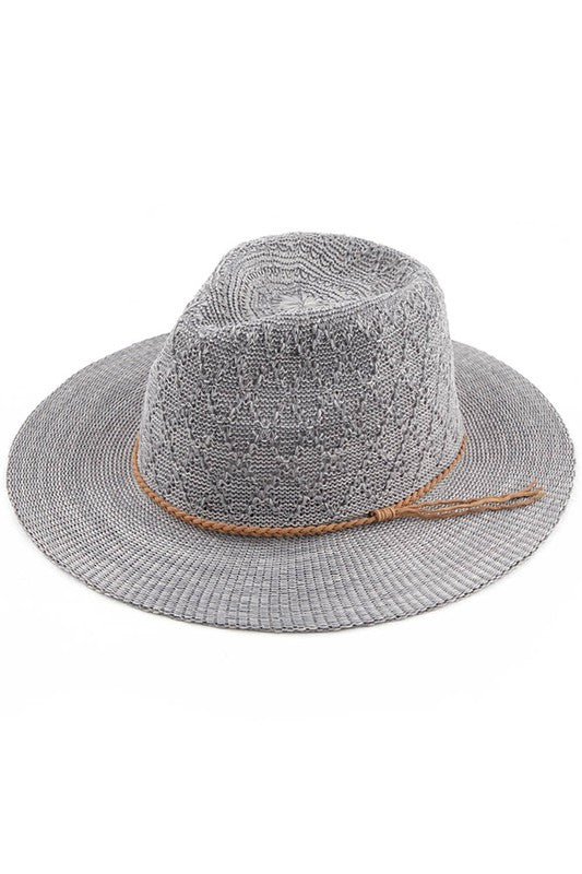 Diamond Pattern Panama Hat