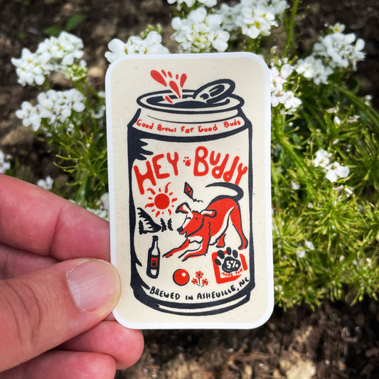 Hey Buddy - Asheville Sticker