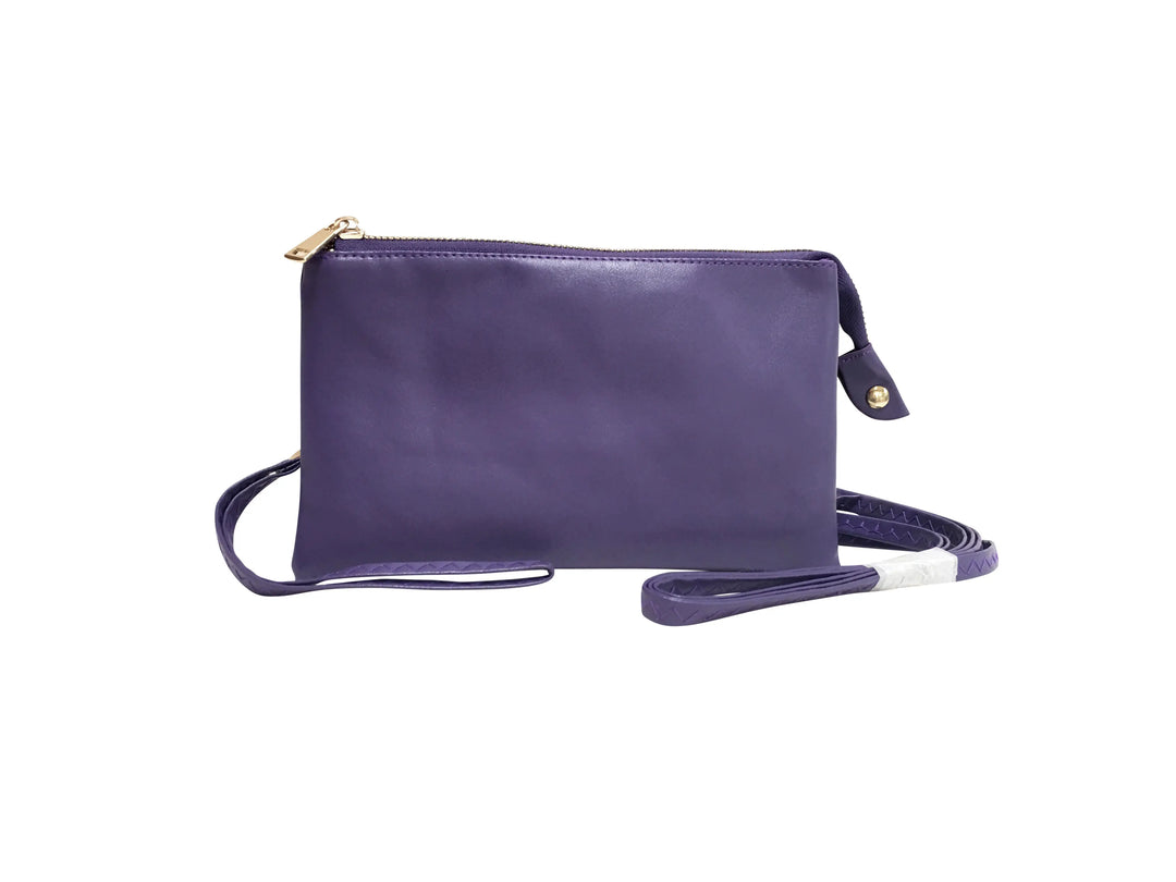 Smooth Faux Leather Crossbody Bag