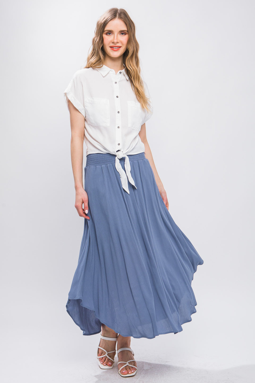 Flowy Maxi Skirt With Pockets