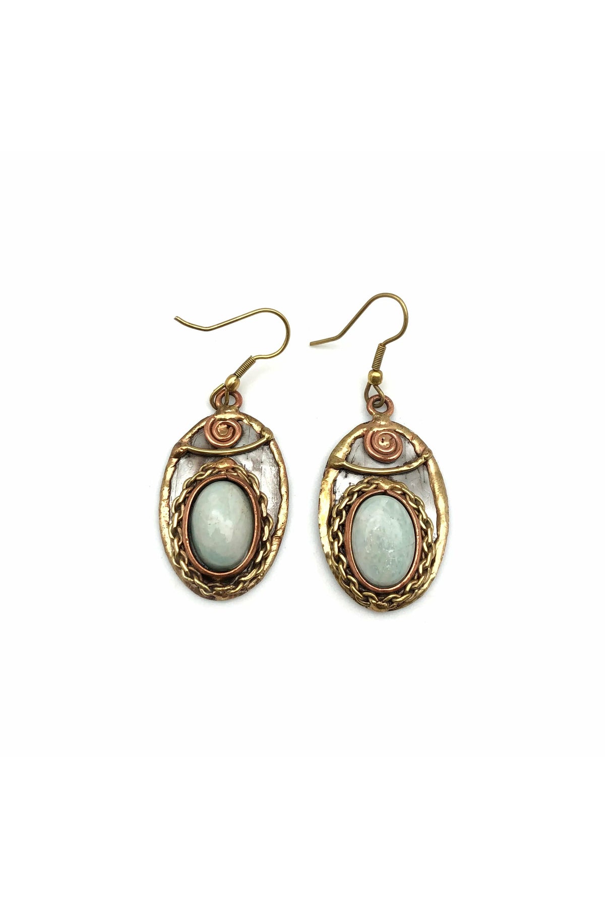 Mixed Metal & Semi-Precious Stone Earrings