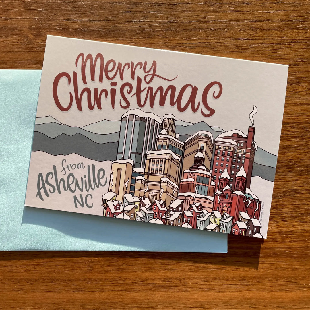 Merry Christmas From Asheville Greeting Card