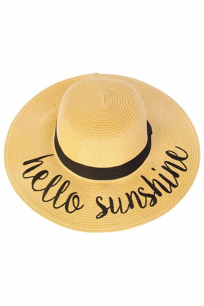 Embroidered Sun Hat